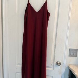 NWT Women's Burgundy slip dress Size Large